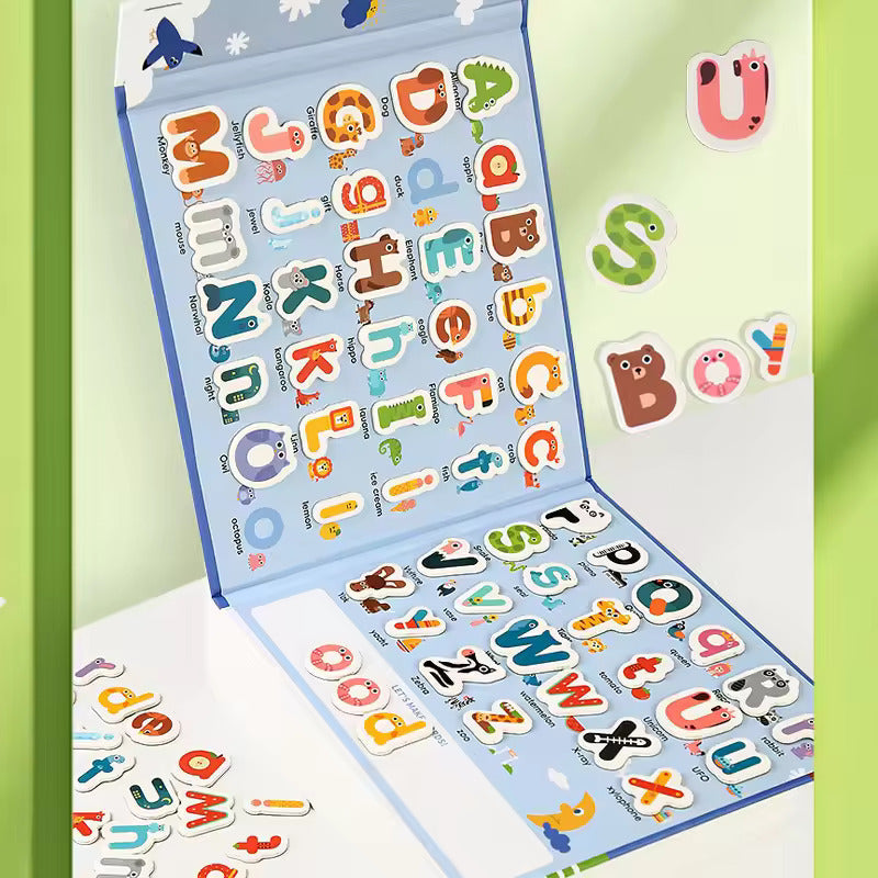 Study Letter and Spelling Magnetic Board Book - JustForKids