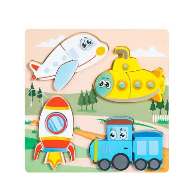 Wooden Educational Puzzle Toy (Assorted design)