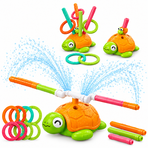 4-in-1 Turtle Water Sprinkler Toy for Kids