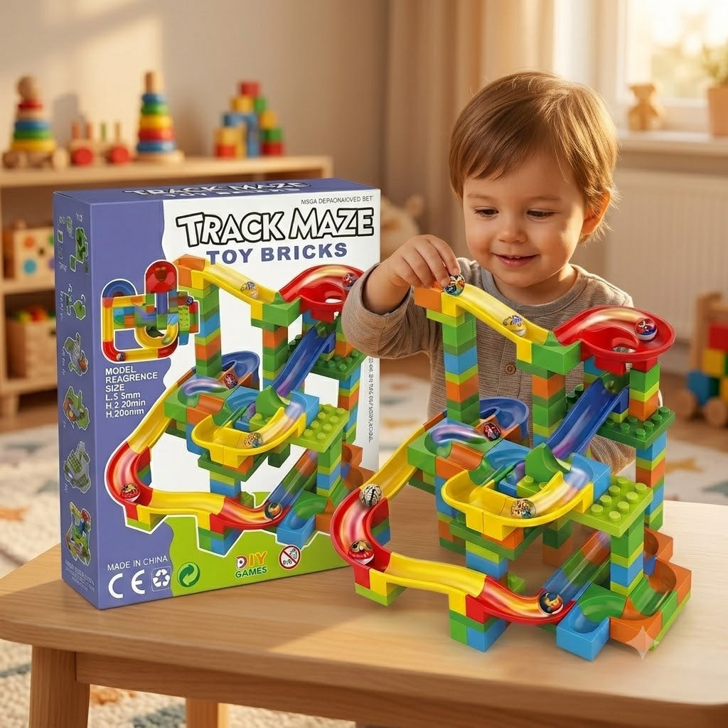 Track Maze Toy Brick Set