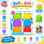 6-Piece Baby Sensory Building Blocks