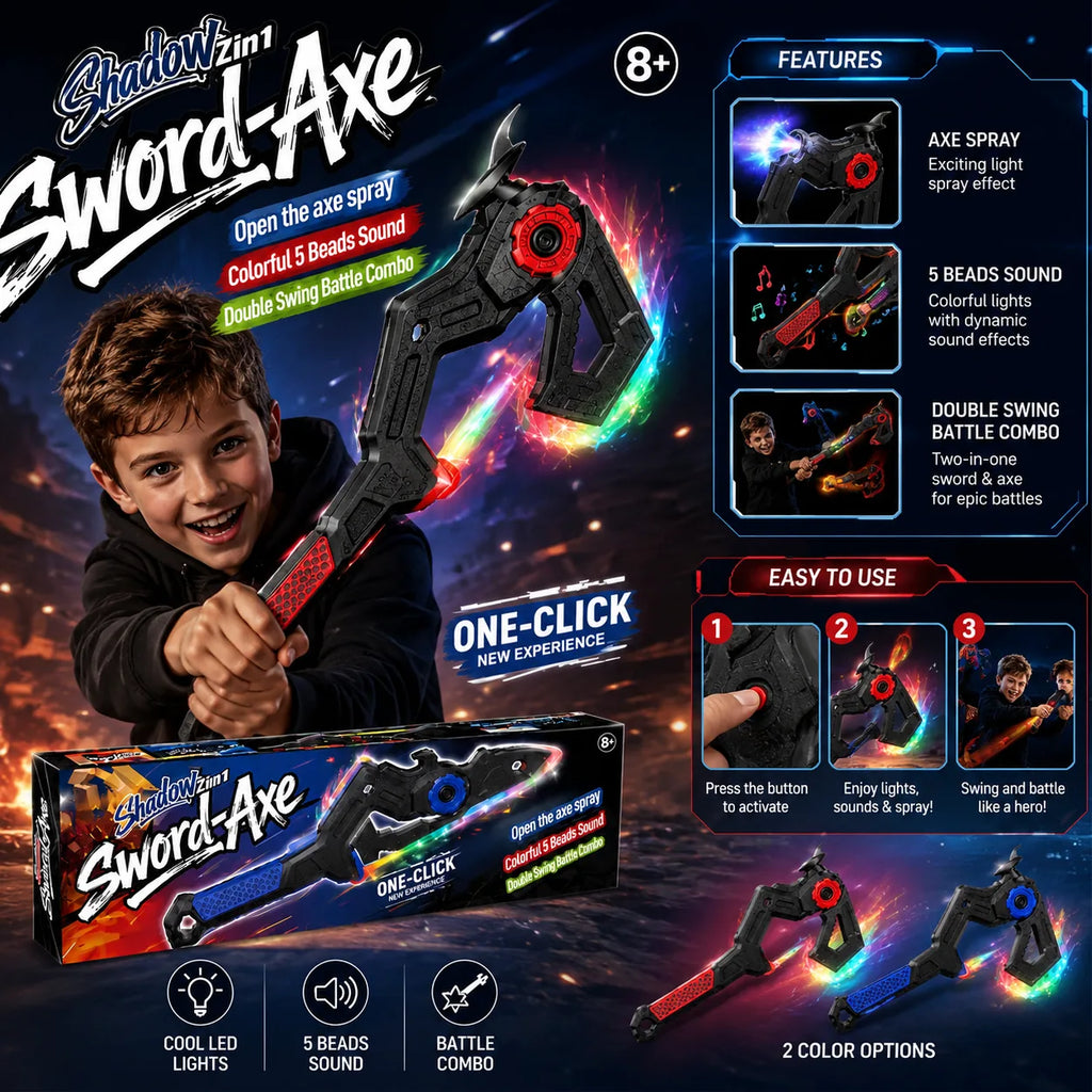 2-in-1 Shadow Sword-Axe Toy for kids