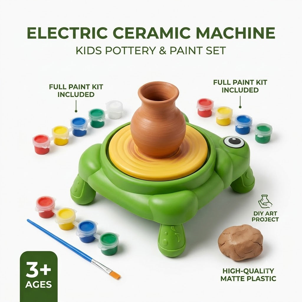 Kids Electric Pottery Wheel Clay Craft Kit