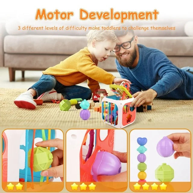 7-in-1 Multifunctional Shape Sorting Box - JustForKids