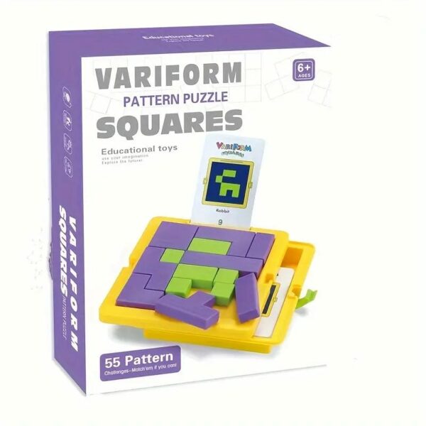 Variform Squares Mind Pattern Puzzle – 55 Challenges - JustForKids