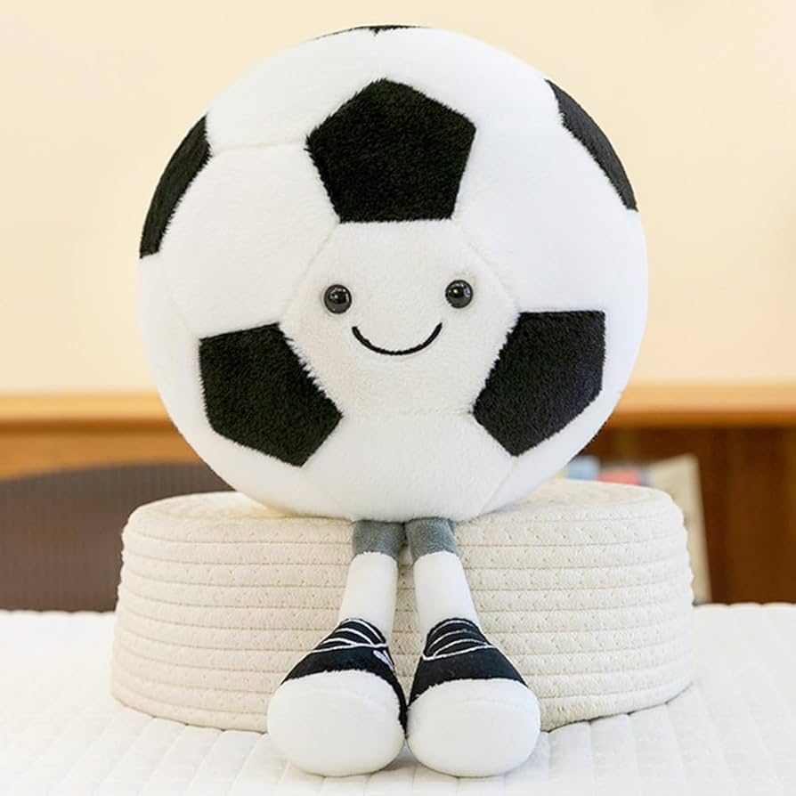 Amuseables Football Soccer Ball Plush Toy