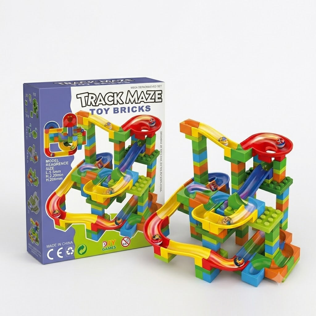 Track Maze Toy Brick Set
