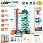 DIY 6-Level Car Parking Garage Playset with Elevator