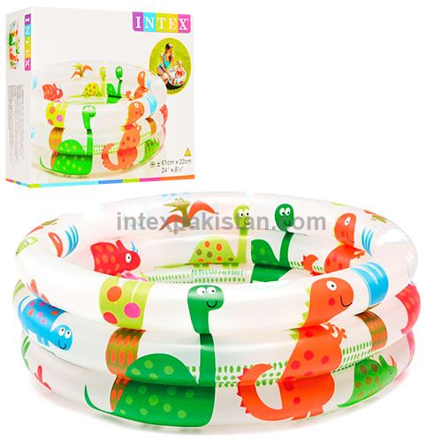 Intex Dinosaur 3 Ring Baby Pool 24"D x 8 "H