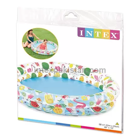 INTEX Stars Kiddie 2 Ring Circles Swimming Pool (48" X 10")