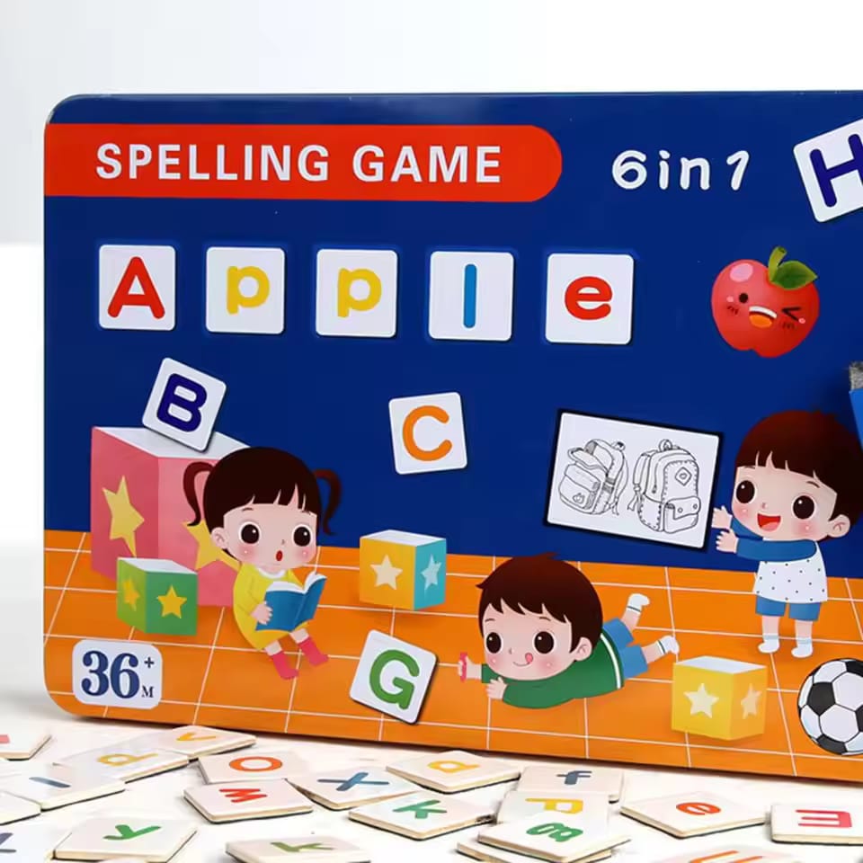 6-in-1 Magnetic Recognize Word Learning Kit with Marker - JustForKids