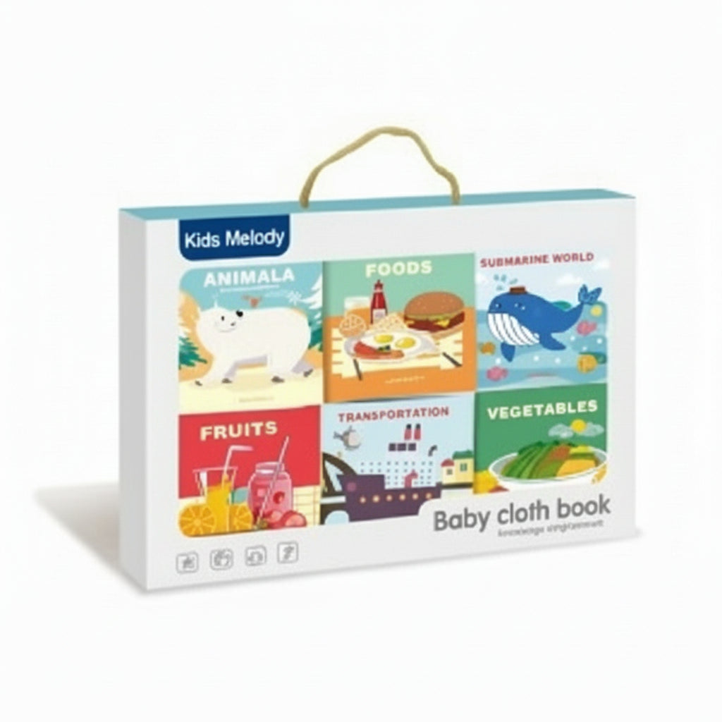 Crinkle Cloth Books for Babies (Set of 6 Book)