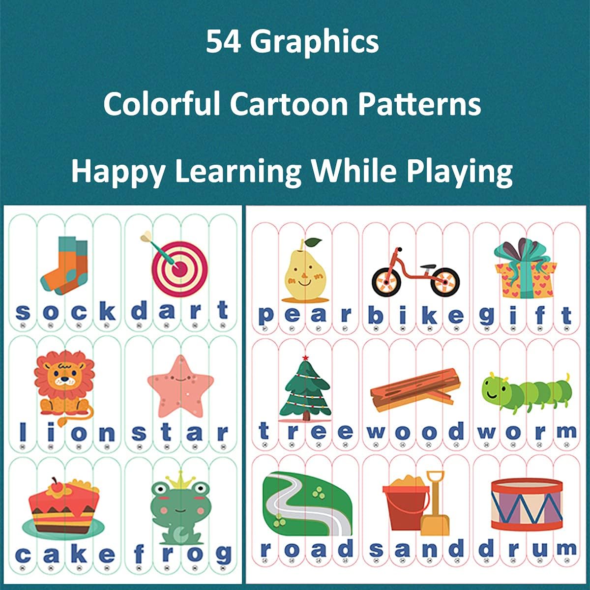 Wooden Spelling Learning Stick Puzzle