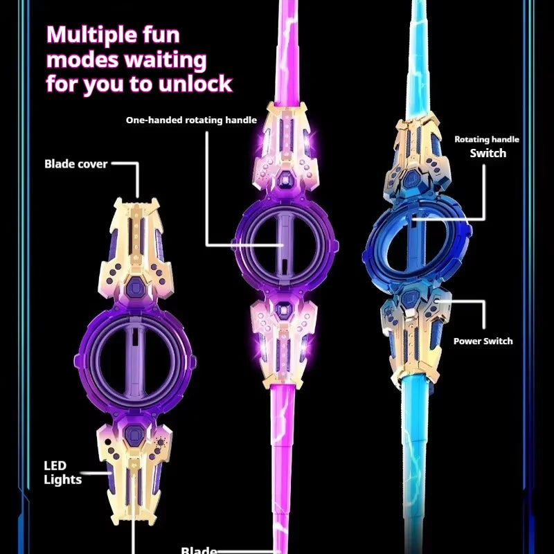 Kateixin Double-Edged Rotating Fire Spin Sword