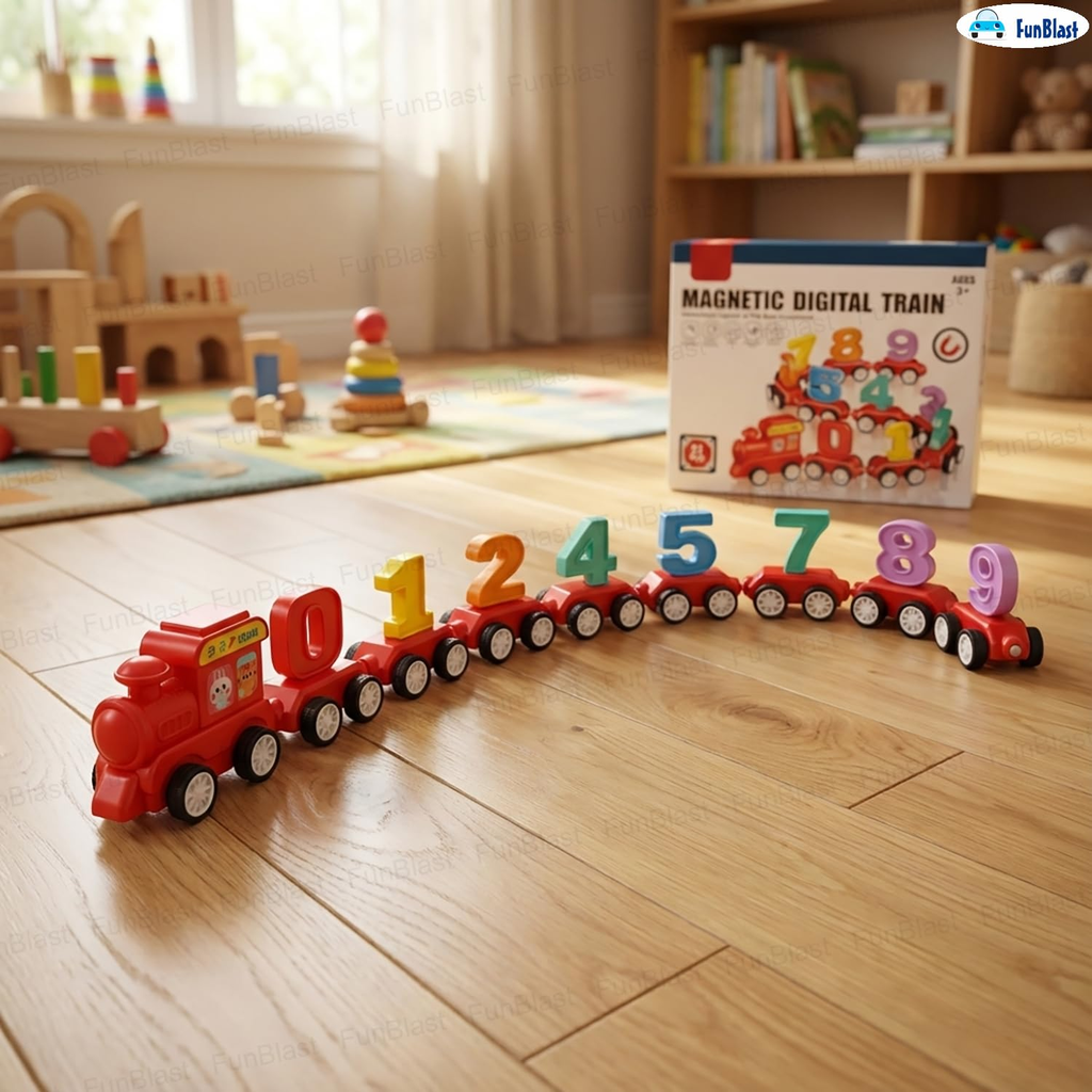 Magnetic Numbers Learning Train (21 Pcs)