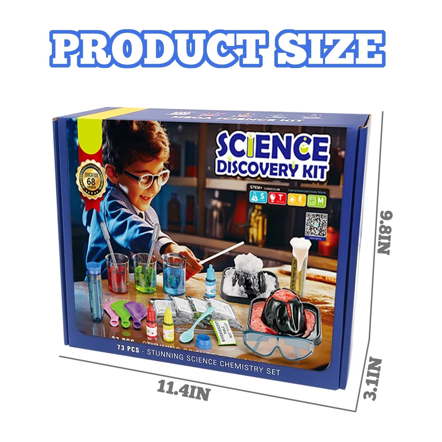STEM Lab 68 Experiments Activities Science Discovery Kit - JustForKids