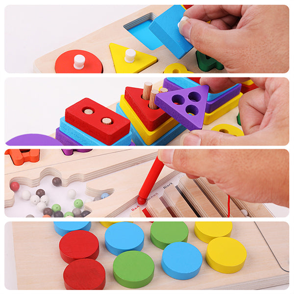 Wooden Montessori  Activity Learning Board
