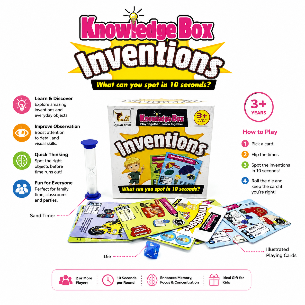 Knowledge Box – Inventions Educational Card Game
