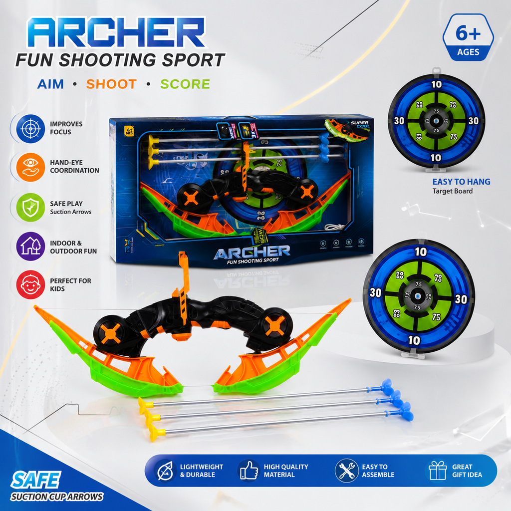Archer Fun Shooting Sport – Toy Bow & Arrow Set