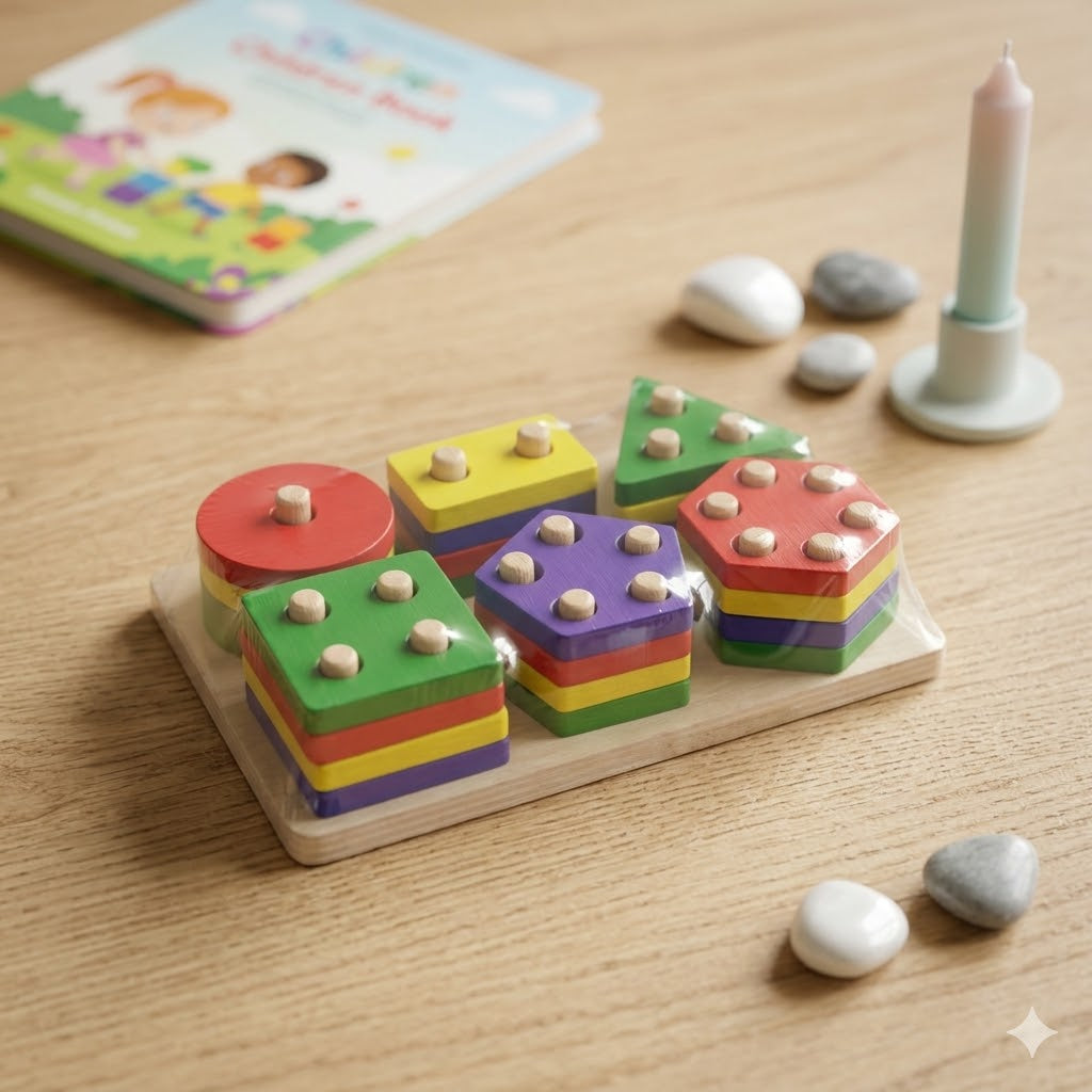 Wooden Geometric Shape Sorter