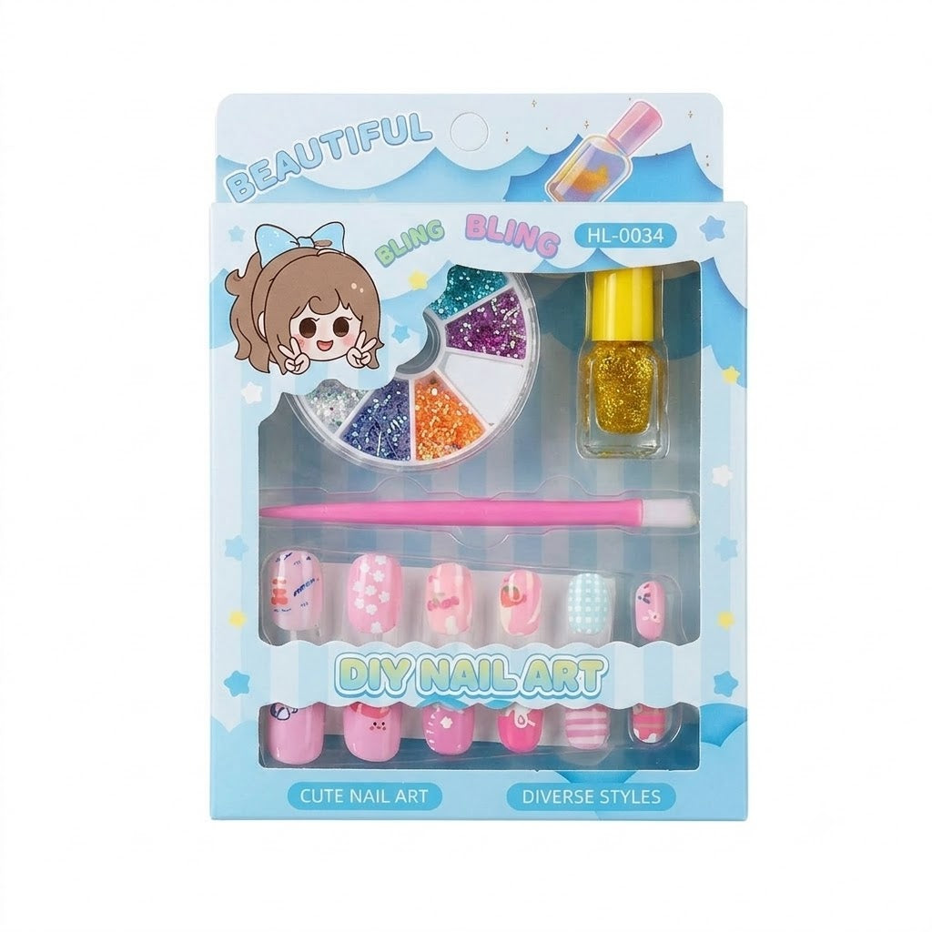 DIY Nail Art Kit for Kids – Creative Nail Design Set