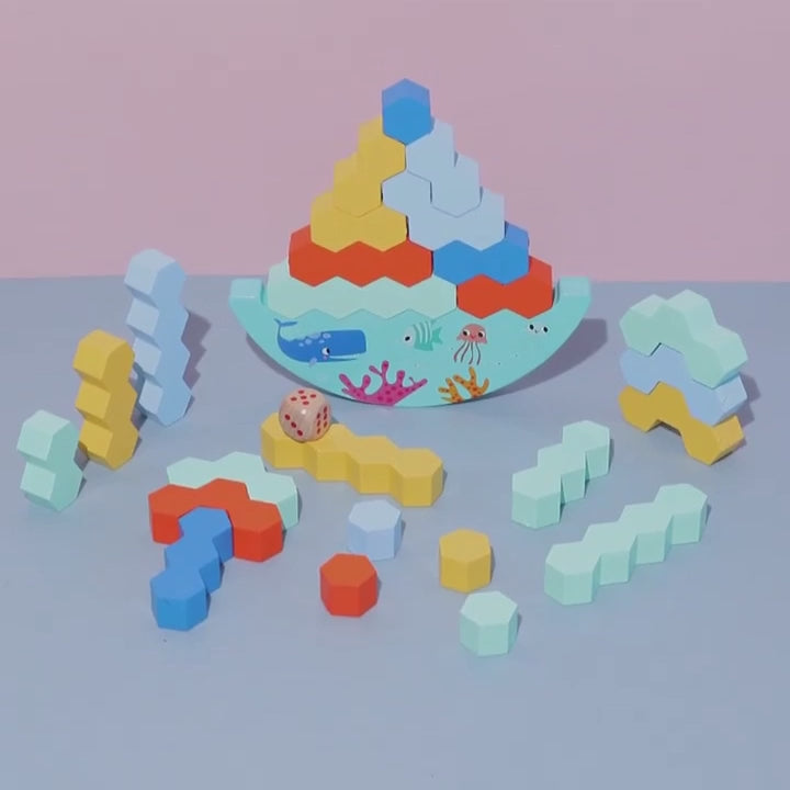 Wooden Balancing Boat Game