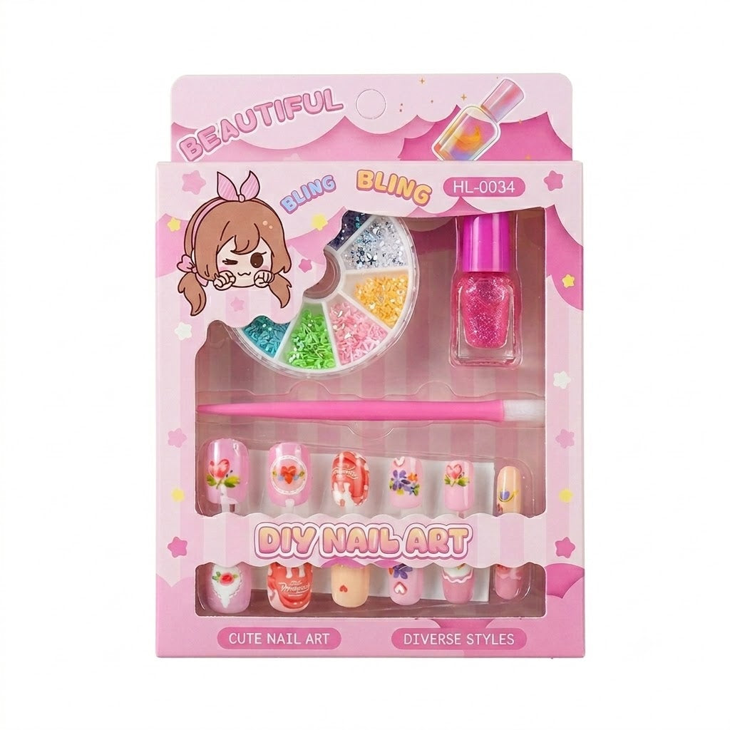 DIY Nail Art Kit for Kids – Creative Nail Design Set