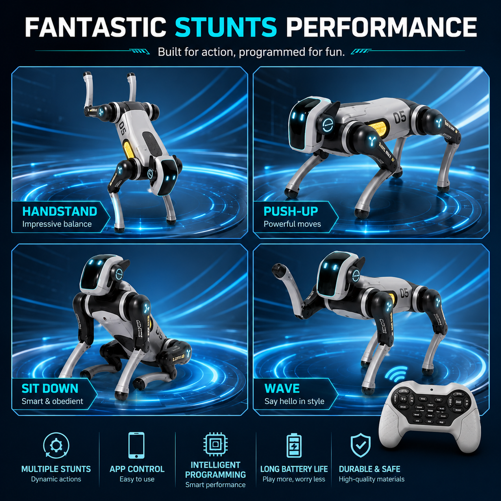 Ai Robot Dog Fantastic Stunts Performance