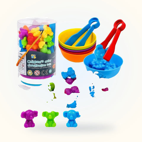Colorful Sort Counting Bears with Matching Cups