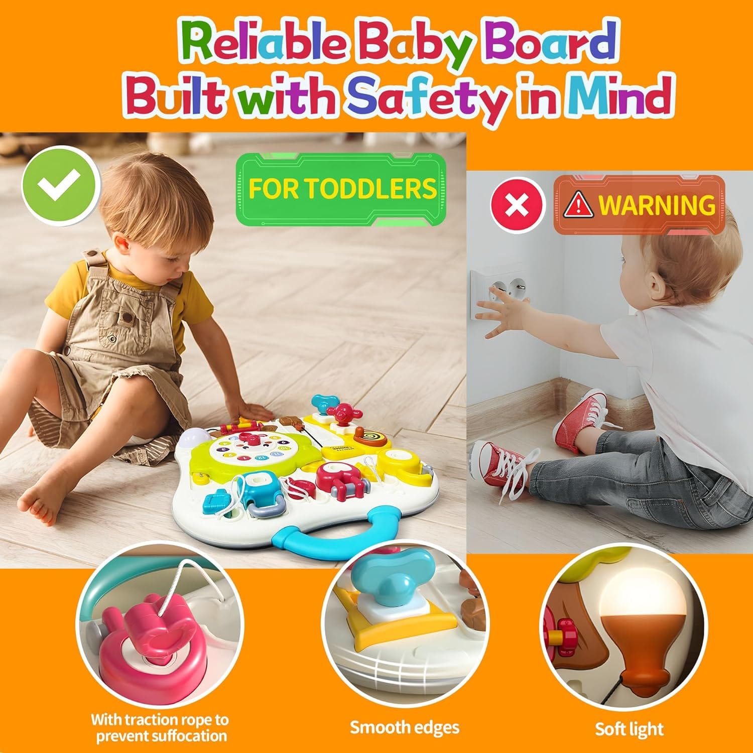 Montessori Multifunction Exploration Busy Board Learning
