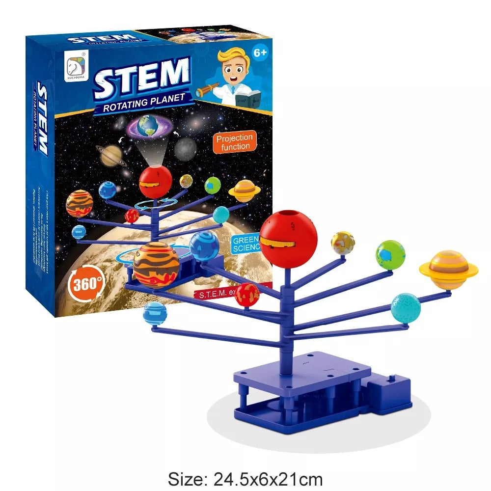 STEM Rotating Planets and Planet Projector DIY Kit - JustForKids
