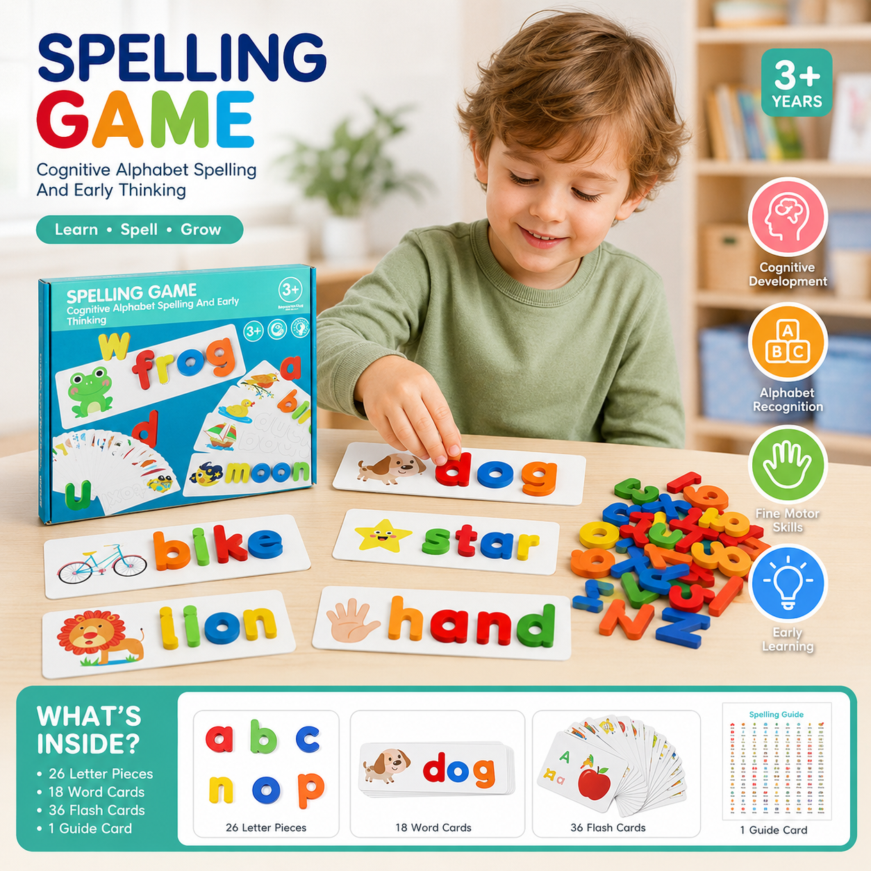 Kids Spelling Game – Alphabet Learning & Montessori Educational