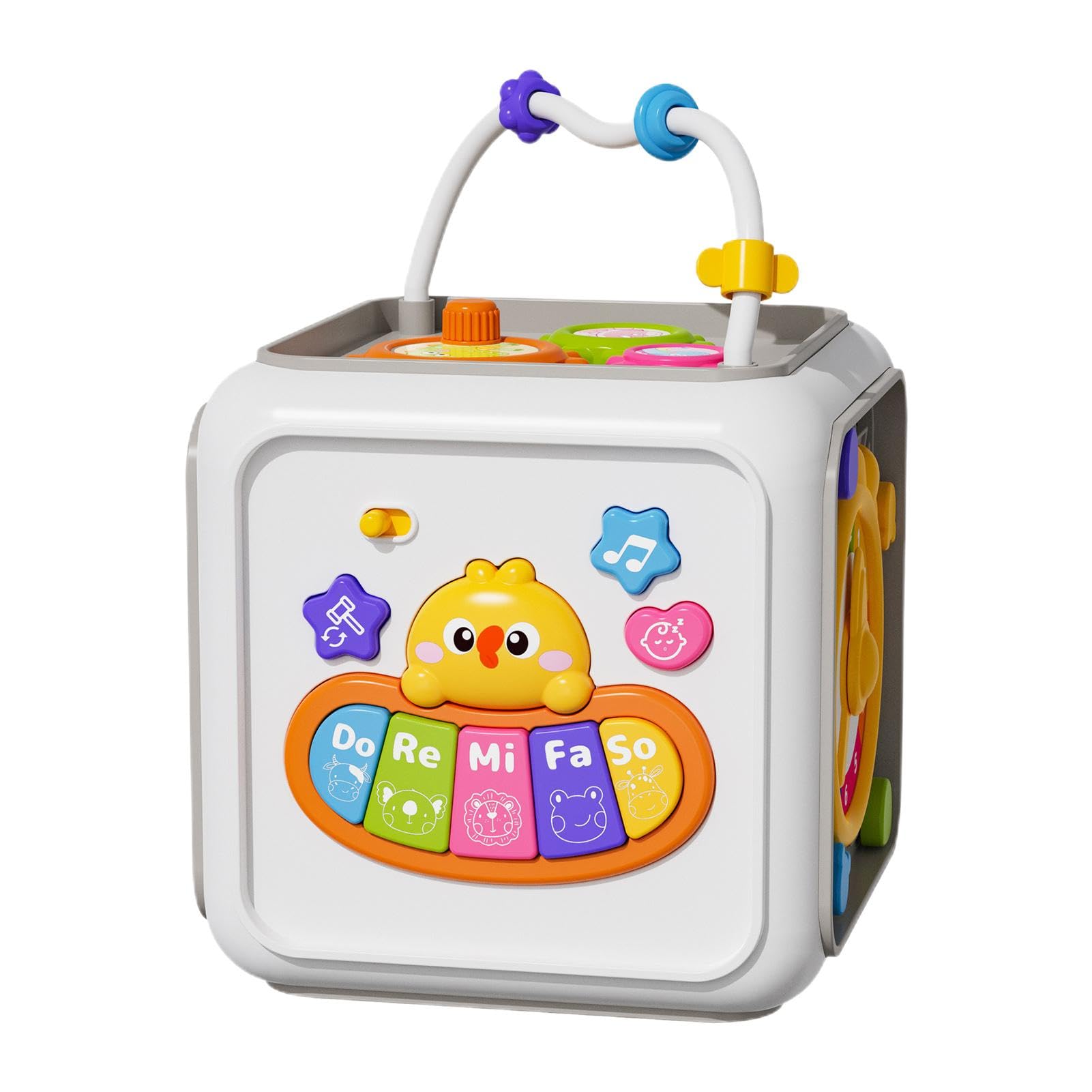 6 in 1 Multifunction Activity Cube - Sensory Learning Toy