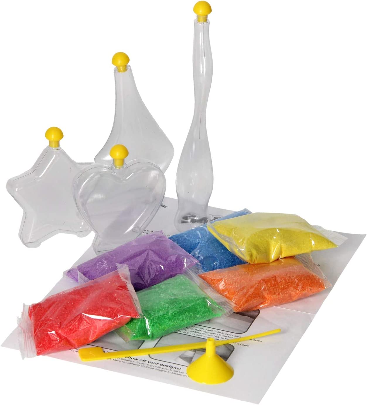 DIY Glow Sand Art Set For Crafts Activity With Multicolored Sand - JustForKids