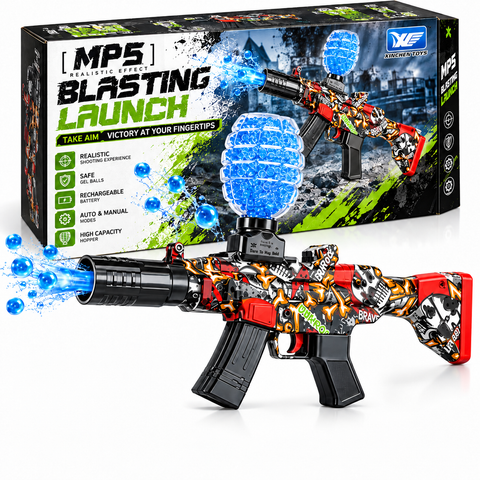 MP5 Gel Ball Blaster Gun with Rechargeable Battery & Accessories