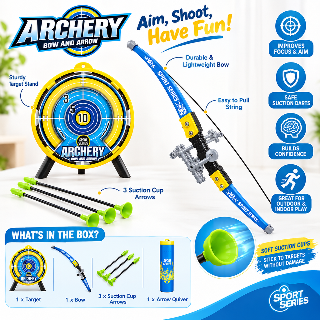 Kids Archery Bow & Arrow Set