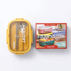 Tedemei Stainless Steel Lunch Box with Chopsticks & Spoon