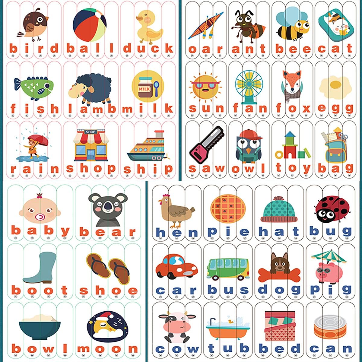 Wooden Spelling Learning Stick Puzzle