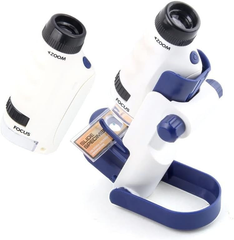 STEM Scientific Microscope Portable 120x Zoom Experiment Kit - JustForKids