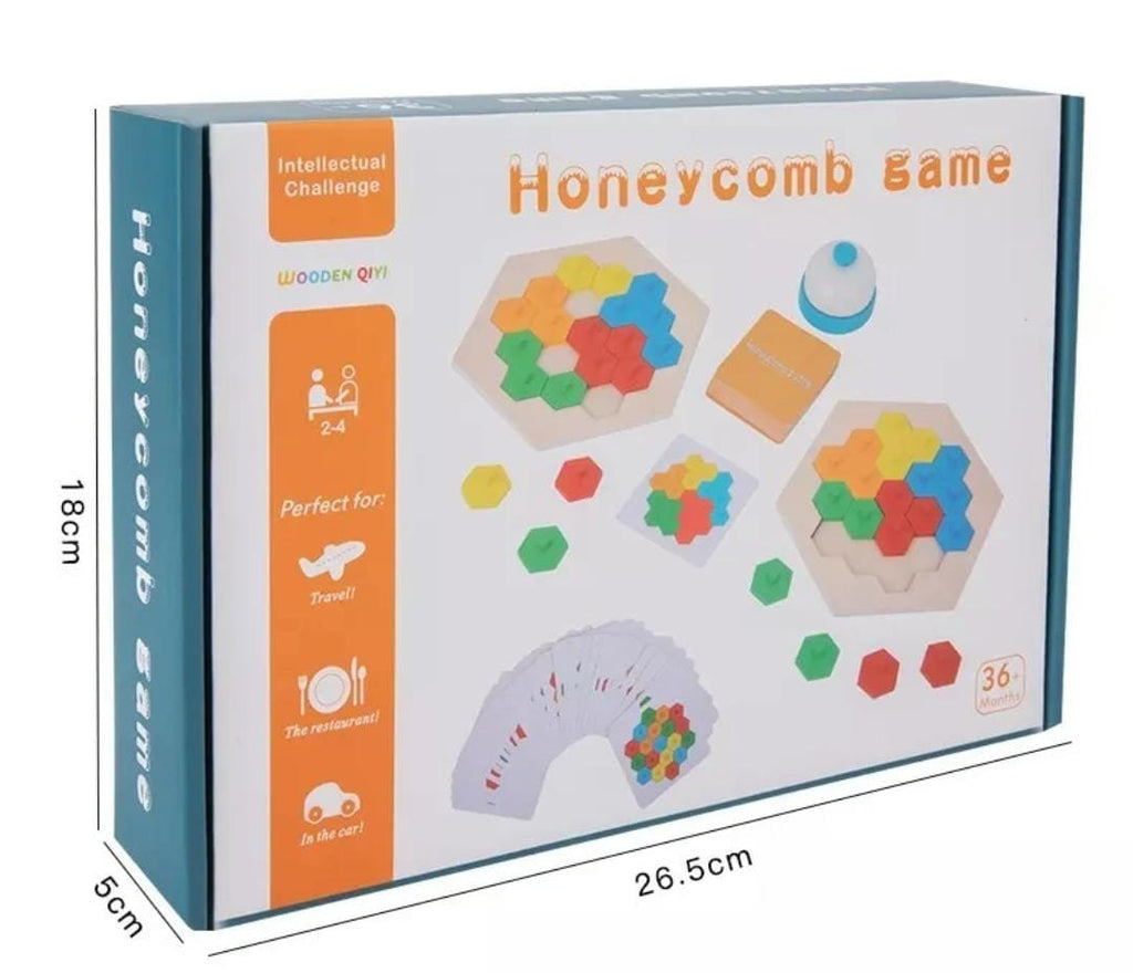 Multiplayer Honeycomb Pattern Challenge Wooden Puzzle - 576 - JustForKids