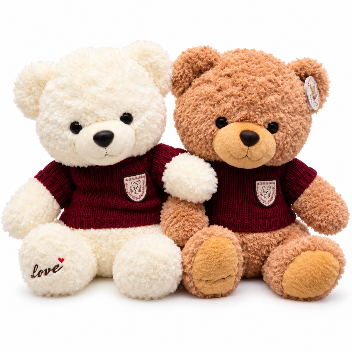 Teddy Bear Plush with Sweater – Soft & Cuddly