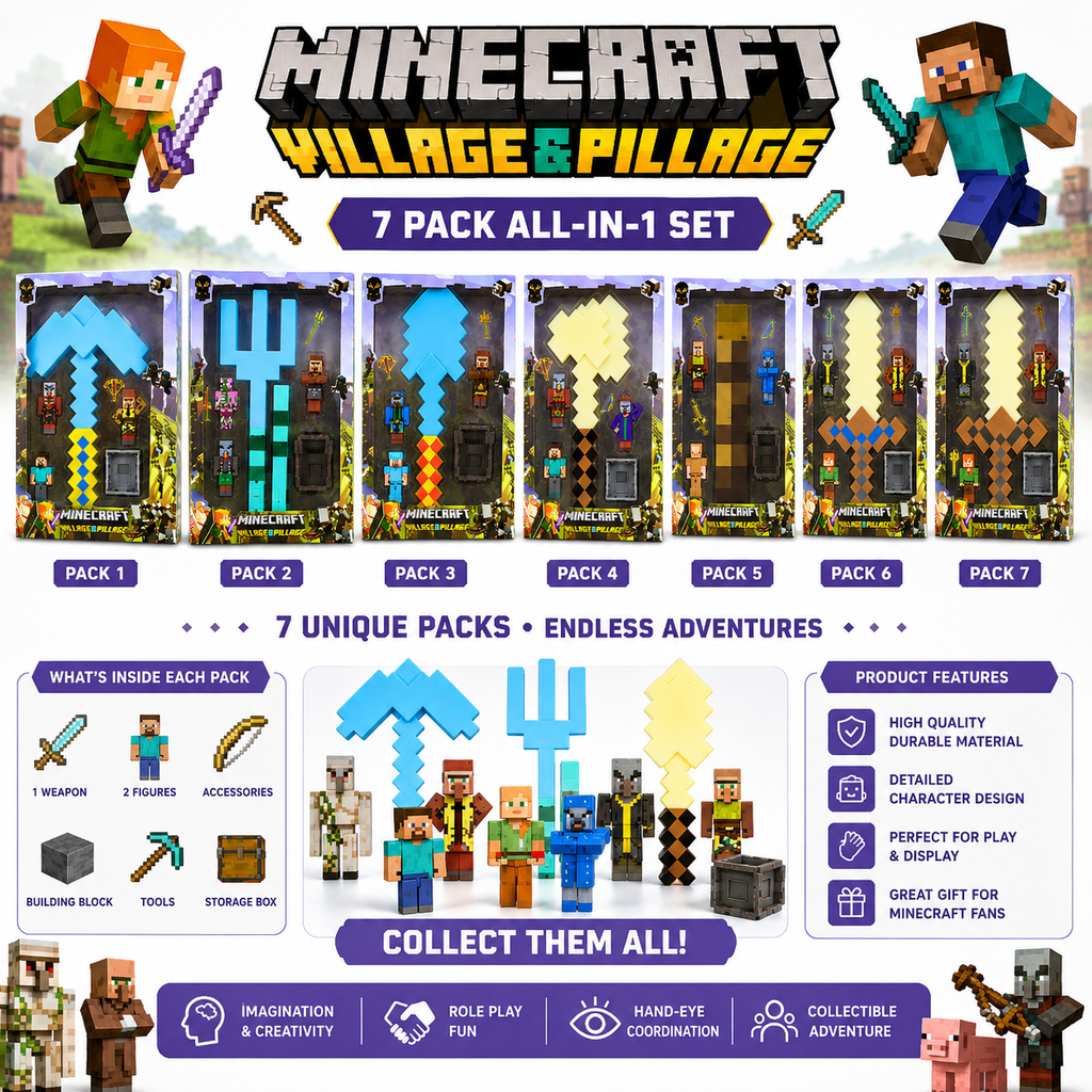 Minecraft Village & Pillage - Toy Collection