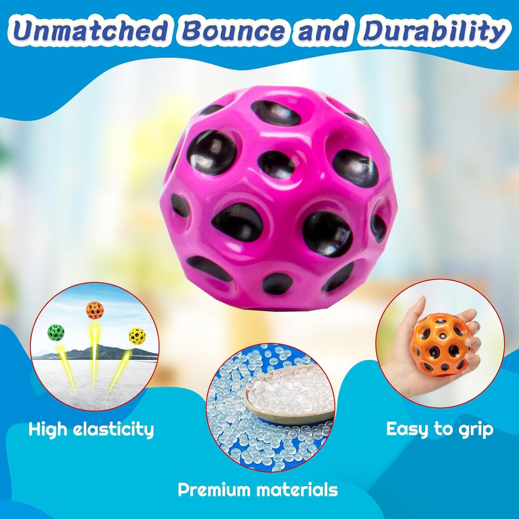 High Bounce Moon Anti Stress Ball (Medium) - JustForKids