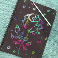 SCRATCH PAINTING NOTE BOOK FOR KIDS - JustForKids