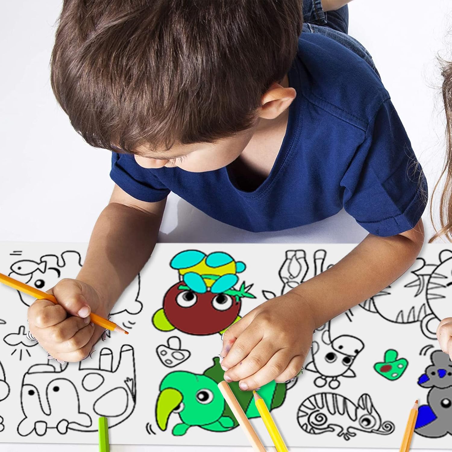 Children's Coloring Drawing Roll - JustForKids