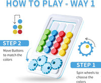 Montessori Slide Four-Color Chess Board Game - JustForKids