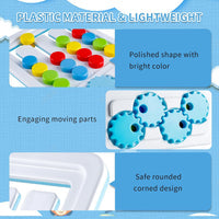 Montessori Slide Four-Color Chess Board Game - JustForKids