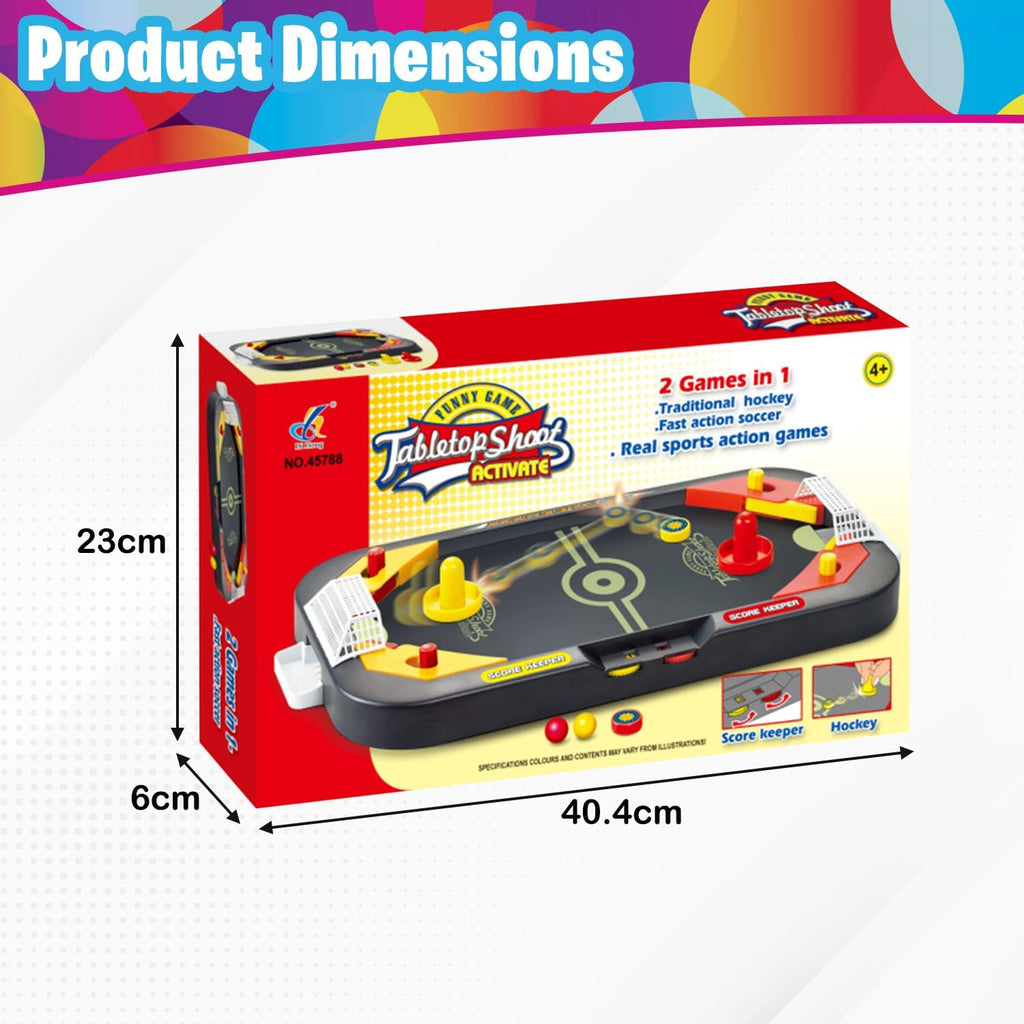 2-in-1 Football & Ice Hockey Board Game