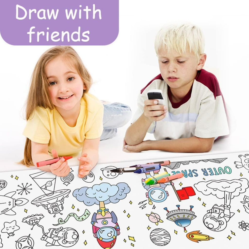 Children's Coloring Drawing Roll - JustForKids