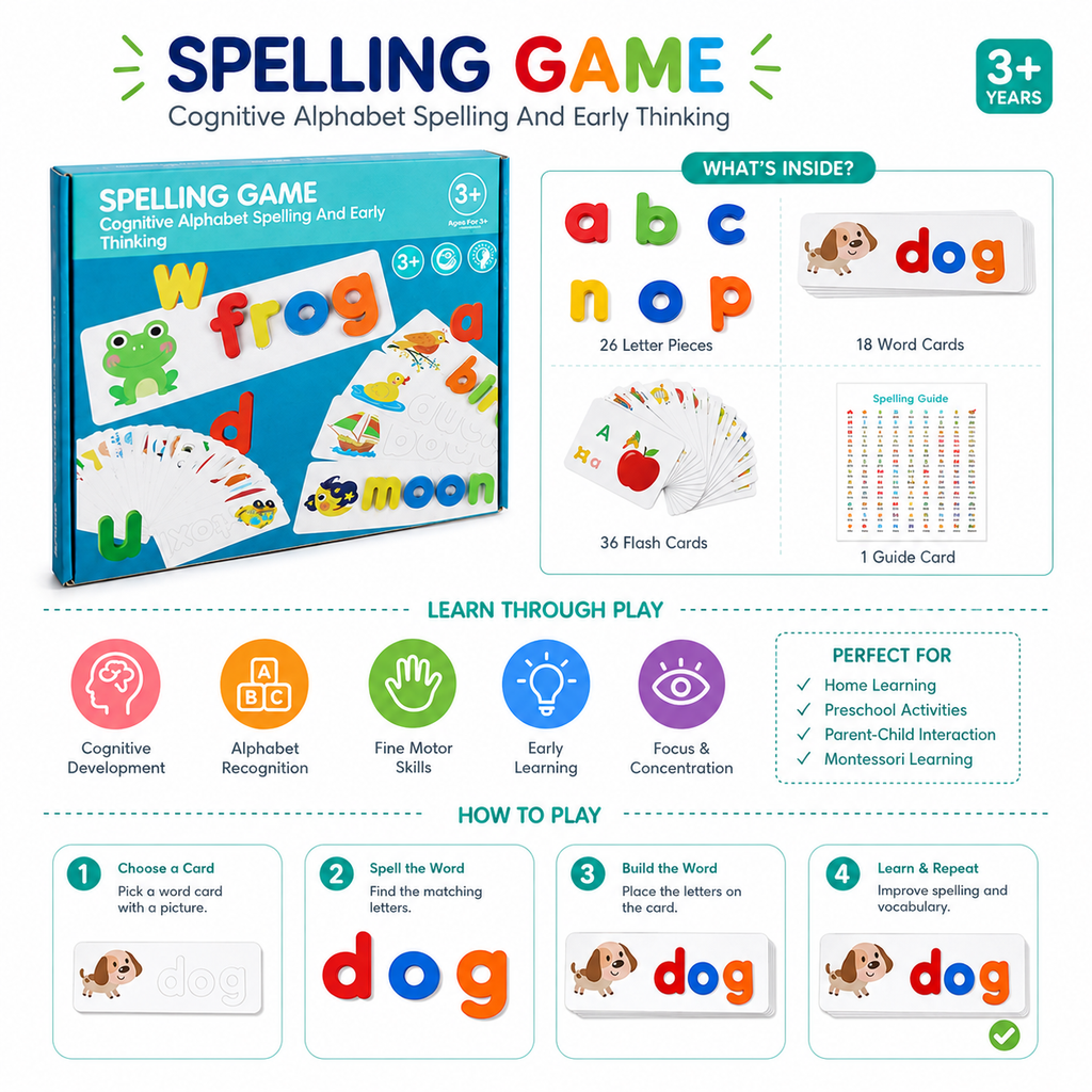 Kids Spelling Game – Alphabet Learning & Montessori Educational